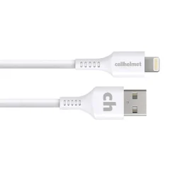 cellhelmet Charge and Sync USB-A to Lightning Round Cable, 3' (CABLE-LIGHT-A-3-R-W)