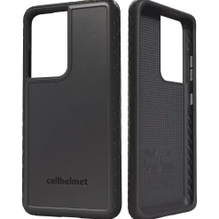 cellhelmet Fortitude Rugged Case for Samsung Galaxy S21 Ultra, Shock Absorbing, Black (CHELFRTS2168OB)