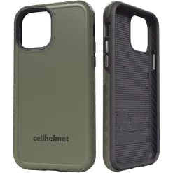 cellhelmet Fortitude Rugged Case for iPhone 12/12 Pro, Shock Absorbing, Olive Drab Green (CHELCFORTI61OD)