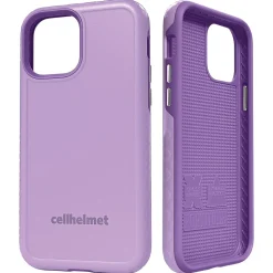 cellhelmet Fortitude Rugged Case for iPhone 12/12 Pro, Shock Absorbing, Purple (CHELCFORTI61LB)