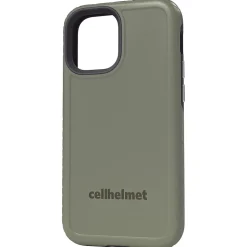 cellhelmet Fortitude Rugged Case for iPhone 12 mini, Shock Absorbing, Olive Drab Green (CHELCFORTI54OD)