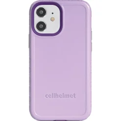 cellhelmet Fortitude Rugged Case for iPhone 12 mini, Shock Absorbing, Purple (CHELCFORTI54LB)