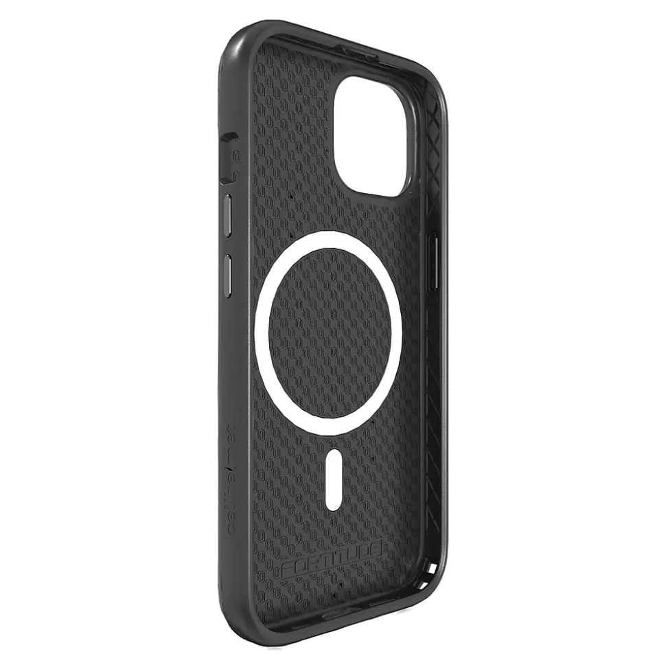 cellhelmet Fortitude Series MagSafe Phone Case for iPhone 15 (6.1"), Onyx Black (C-FORT-i15-6.1-OB)