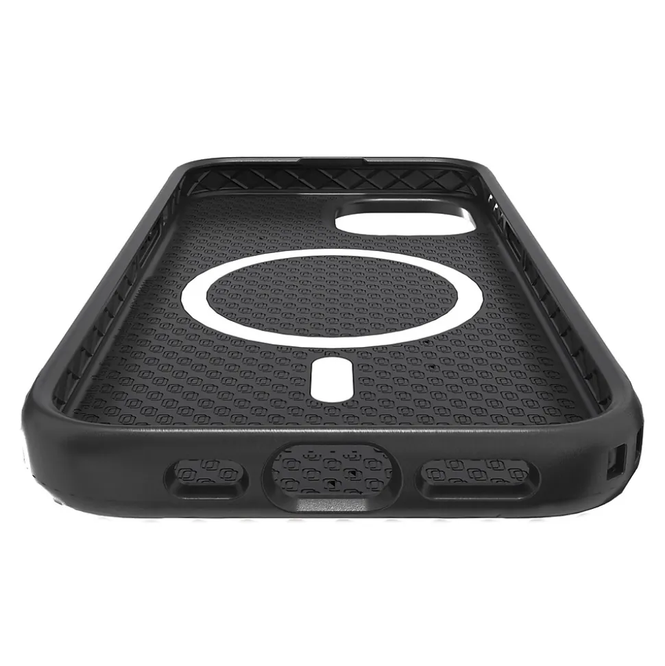 cellhelmet Fortitude Series MagSafe Phone Case for iPhone 15 (6.1"), Onyx Black (C-FORT-i15-6.1-OB)