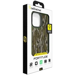 cellhelmet Fortitude Series MagSafe Phone Case for iPhone 16 Pro Max, Shock Absorbing, Mossy Oak Bottom Lands (CF-107-MO)