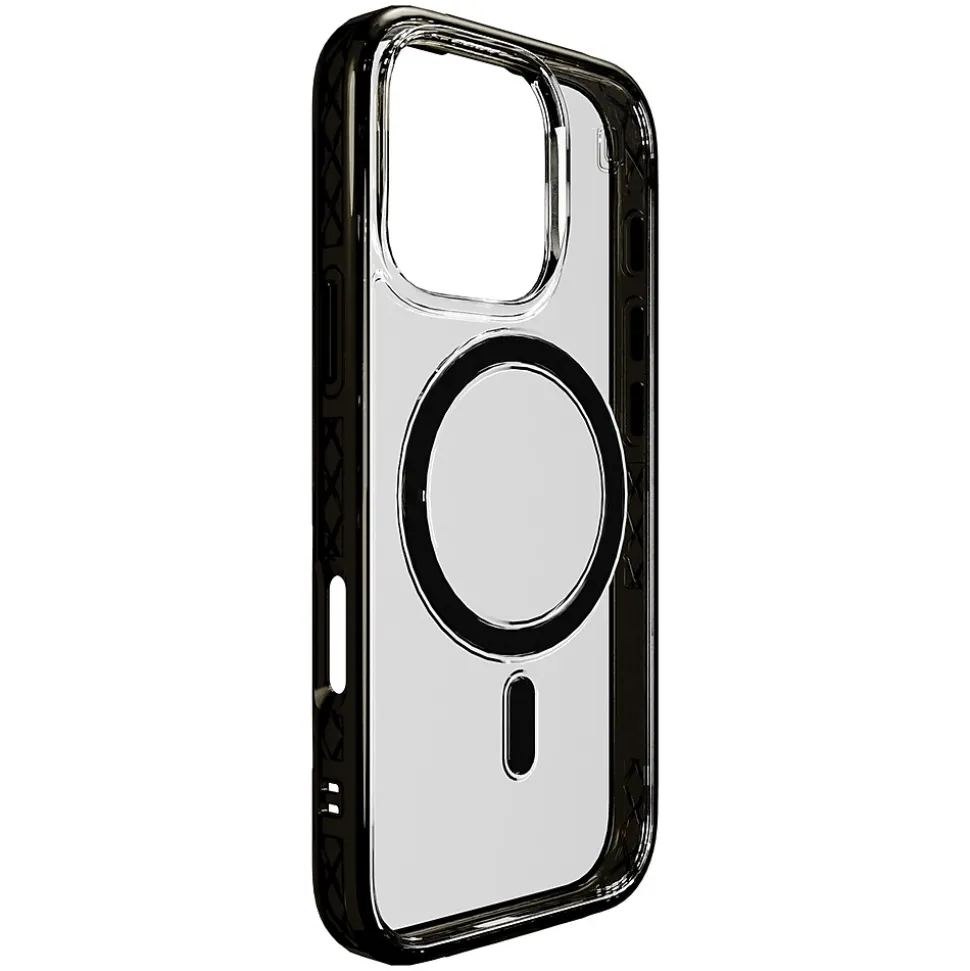 cellhelmet Magnitude Series MagSafe Phone Case for iPhone 16 Pro, Shock Absorbing, Onyx Black (CM-106-BLK)