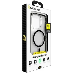 cellhelmet Magnitude Series MagSafe Phone Case for iPhone 16 Pro, Shock Absorbing, Onyx Black (CM-106-BLK)