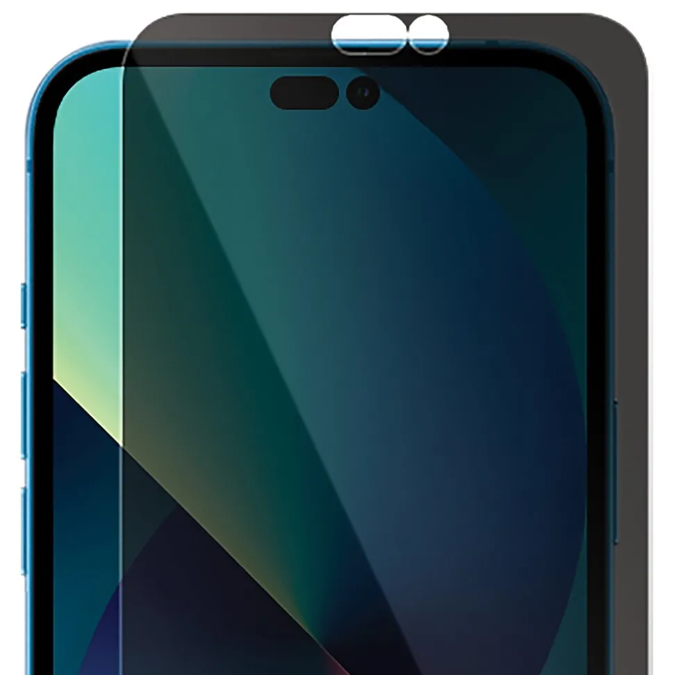 cellhelmet Privacy Tempered Glass Screen Protector for iPhone 14 Pro Max (P-Temp-i14-Pro-Max)