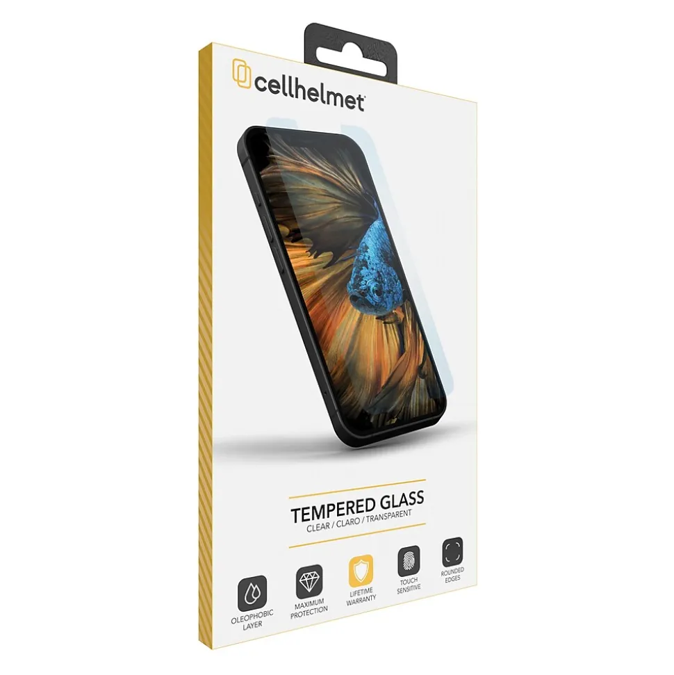 cellhelmet Tempered Glass Screen Protector for iPhone 15 Plus (Temp-i15Plus-67)