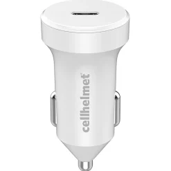 cellhelmet 20-Watt Single-USB Power Delivery Car Charger with USB-C to Lightning Round Cable, 3 Feet(CAR-PD-20W+R-LIGHT)