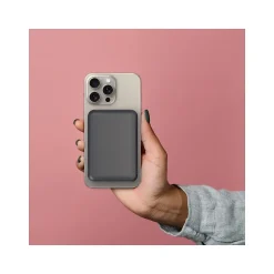 Centon Magnetic Wireless USB-A/USB-C Charger, Black (OB-MSPB2)