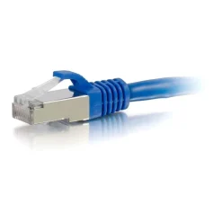 C2G 793 3' RJ-45 Male/Male Cat6 Snagless Shielded Ethernet Network Patch Cable, Blue