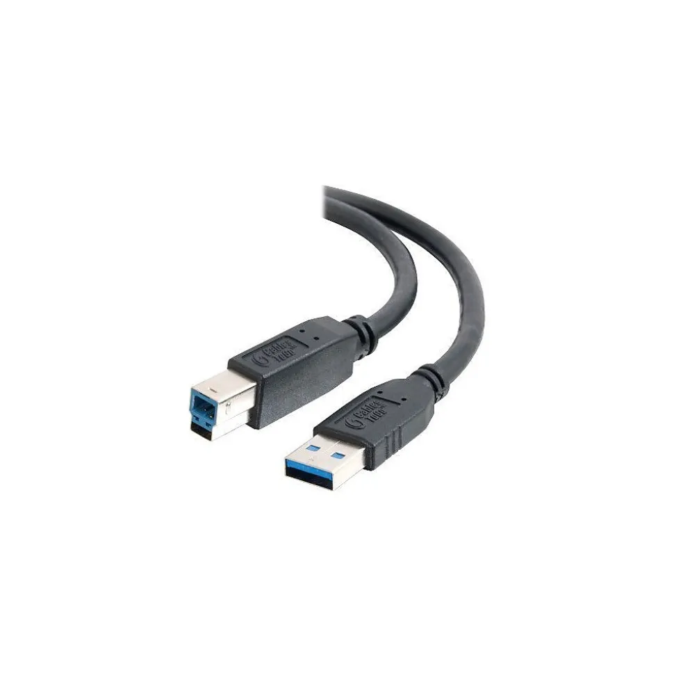 C2G ® 3.3' Type-A USB/Type-B USB Male/Male Data Transfer Cable, Black (54173)