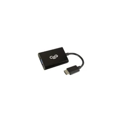 C2G® 8" HDMI To VGA And Audio Male/Female Adapter Converter Dongle, Black