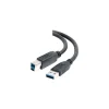 C2G 547174 Superspeed 6.6 ft. USB A To B Male to Male Cable, Black