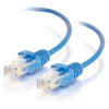 C2G 5ft Cat6 Snagless Unshielded (UTP) Slim Network Patch Cable, Blue