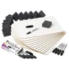 Charles Leonard Lap Board Class Pack, 2-Sided Plain/Lined Boards, Dry Erase Markers, Erasers (CHL35030)