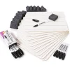Charles Leonard Lap Board Class Pack, 1-Sided Lined Boards, Dry Erase Markers, Erasers (CHL35025)
