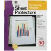 Charles Leonard Sheet Protector, Lightweight, 8-1/2" x 11", Clear, 50/Box, 4 Boxes/Bundle (CHL48145)