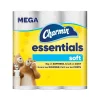 Charmin Essentials Soft Mega Toilet Paper, 2-Ply, White, 330 Sheets/Roll, 9 Rolls/Pack, 4 Packs/Carton (04536)