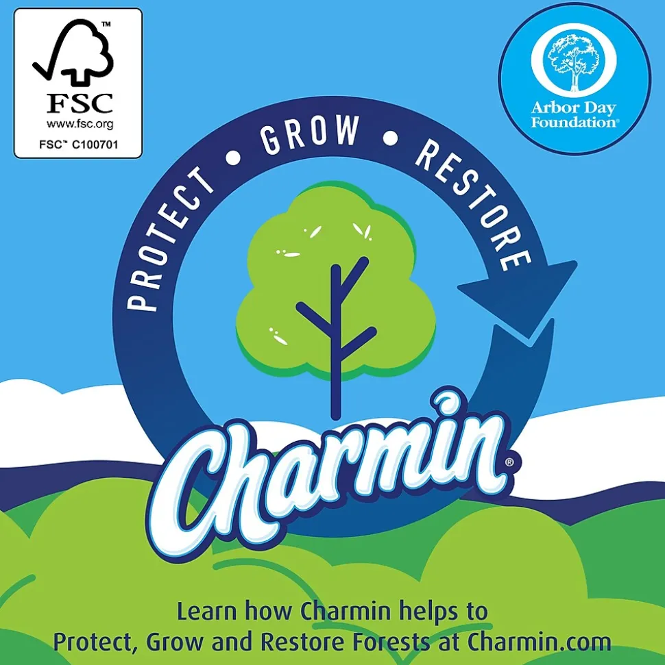 Charmin Essentials Soft Mega Toilet Paper, 2-Ply, White, 330 Sheets/Roll, 9 Rolls/Pack, 4 Packs/Carton (04536)