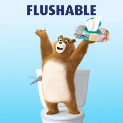 Charmin Flushable Wipes, White, 40 Sheets/Pack, Pack of 4 (79619)