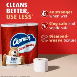 Charmin Ultra Strong Mega XL Toilet Paper, 2-Ply, White, 330 Sheets/Roll, 18 Rolls/Pack (04308)