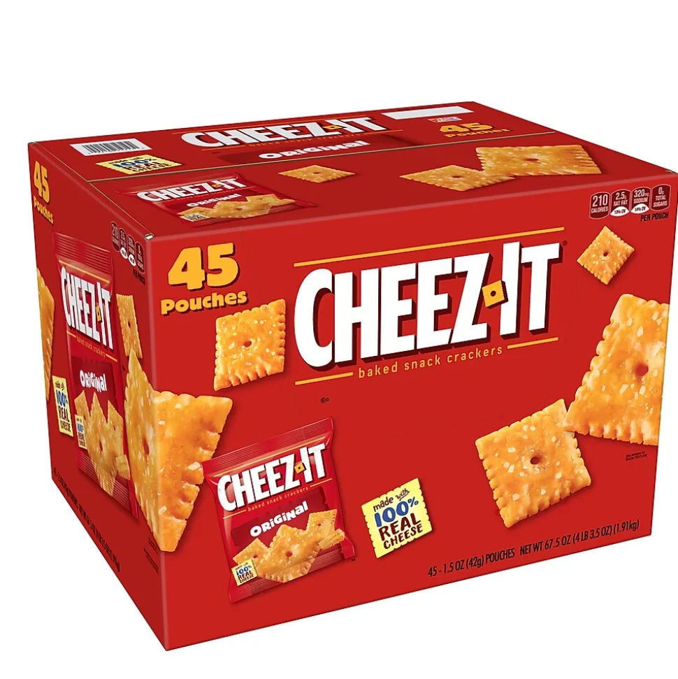 Cheez-It Original Crackers, 1.5 oz, 45/Carton (KEE71717)