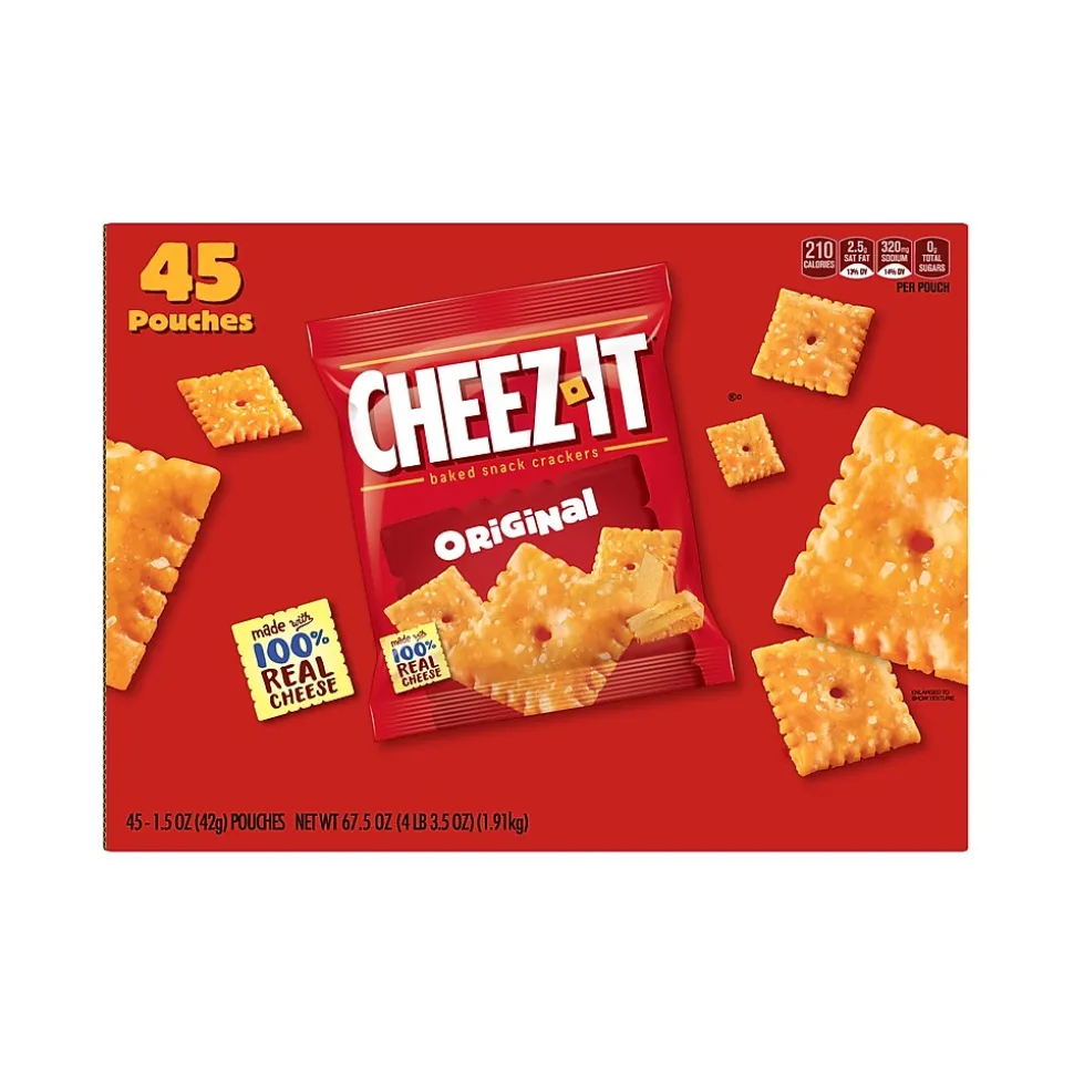 Cheez-It Original Crackers, 1.5 oz, 45/Carton (KEE71717)