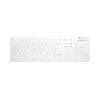 Cherry AK-C8112 Medical Wireless Ergonomic Keyboard, White (AK-C8112F-FUS-W/US)