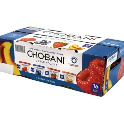 Chobani Greek Yogurt Variety Pack, 5.3 oz., 16/Pack (01153)