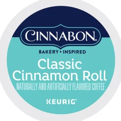 Cinnabon Classic Cinnamon Roll Coffee Keurig® K-Cup® Pods, Light Roast, 24/Box (6305)