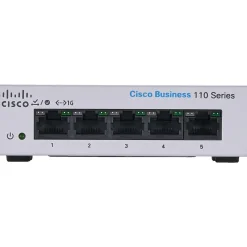 Cisco 110 5-Port Gigabit Ethernet Unmanaged Switch, Silver (CBS1105TDNA)