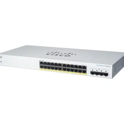 Cisco 220 24-Port Gigabit Ethernet Managed Switch, Silver (CBS22024T4GNA)