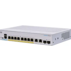 Cisco 350 8-Port Gigabit Ethernet Managed Switch, Silver (CBS3508PE2GNA)