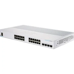 Cisco Business 350 Series 28-Port Gigabit Ethernet Managed Switch, White (CBS350-24P-4X-NA)