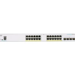 Cisco Business 350 Series 28-Port Gigabit Ethernet Managed Switch, Silver (CBS350-24FP-4G-NA)