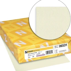 CLASSIC® Laid Stationery Writing Paper, 8 1/2" x 11", 24 lb., Laid Finish, Natural White, 500/Ream (06531)