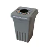 CleanRiver BevvyBin Plastic Battery Recycling Bin, 8 Gallon, Gray (BEVVY8-1-GR)