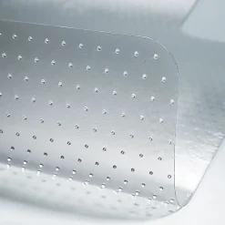 Cleated Carpet Chair Mat with Lip, 45" x 53'', Clear (UNV56807)
