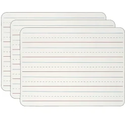 CLI 2-Sided Magnetic Plastic Mobile Dry-Erase Whiteboard, 9" x 12", 3/Pack (CHL35135-3)