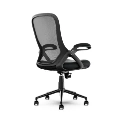 Click365 Ergonomic Fabric/Mesh Swivel Task Chair, Black (CCHR10003A)