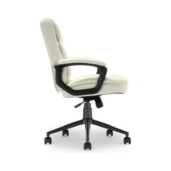 Click365 Transform 2.0 Ergonomic Bonded Leather Swivel Desk Chair, White (CCHR10007C)
