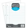 C-Line College Ruled Filler Paper, 8" x 10.5", 3-Hole Punched, 100 Sheets/Pack, 12/Bundle (CLI22031-12)
