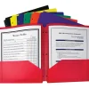C-Line 3-Hole Punched Two Pocket Portfolio With Three-Hole Punch, Assorted, 36/Box (CLI33930)