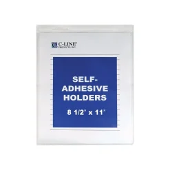 C-Line Job Ticket Holders, 8-1/2" x 11", Clear, 50/Box (70911)