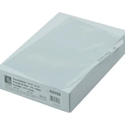 C-Line Mini Heavyweight Sheet Protectors, 8-1/2" x 5 1/2", Clear, 50/Box (CLI62058)