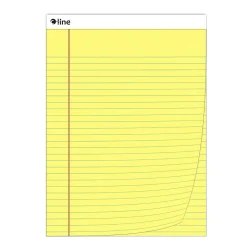 C-Line Notepad, Wide Ruled, Yellow, 12 Pads/Bundle (CLI25106-12)