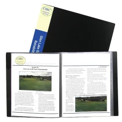 C-Line Presentation Book with Sheet Protector, 24 Pockets, Letter, Black (CLI33240)