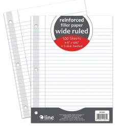 C-Line Reinforced Wide Ruled Filler Paper, 8